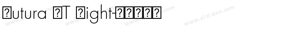 Futura LT Light字体转换